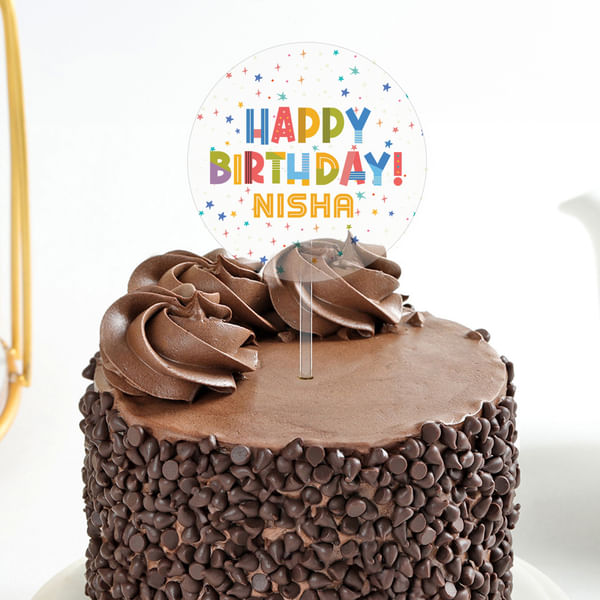 Chocolatey Bliss Personalized Birthday Cake (300 g)