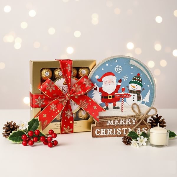 Chocolaty Christmas Charm Gift Combo