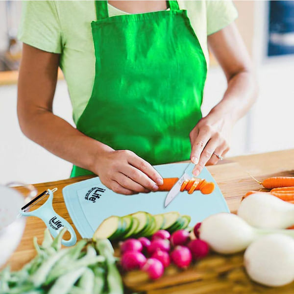 Chopping Board And Cutlery - Set Of 3