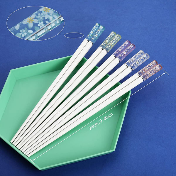 Chopsticks - Cherry Blossom - Translucent White