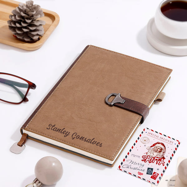Christmas Classics Personalized Diary & Santa Card
