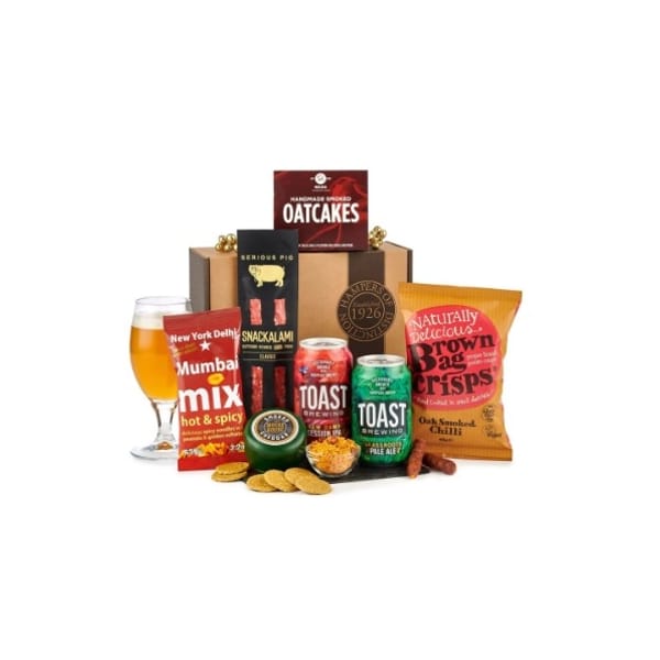 Christmas Craft Beer And Gourmet Snacks Hamper