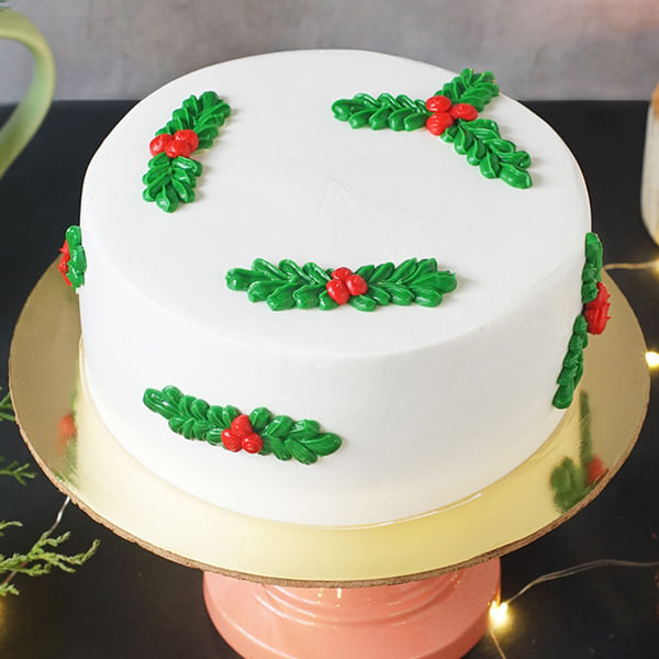 Christmas Holly Cake (1 kg)