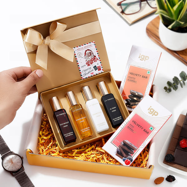 Christmas Perfume & Cocoa Indulgence Hamper