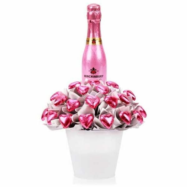 Christmas Pink Rose And Chocolate Celebration Combo