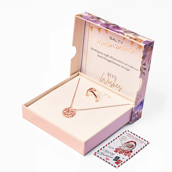 Christmas Rose Gold Glam Box