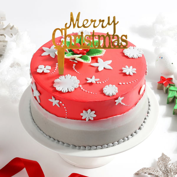 Christmas Snowflake Cake (1 Kg)