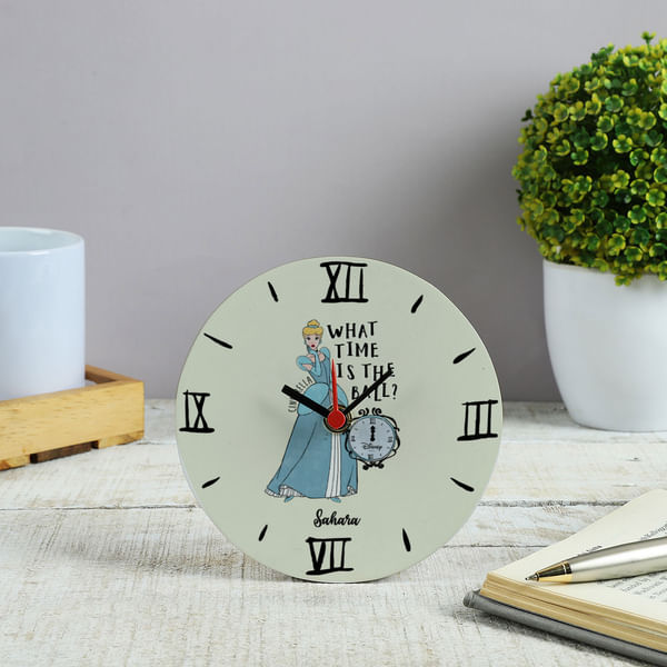 Cinderella Personalized Table Clock