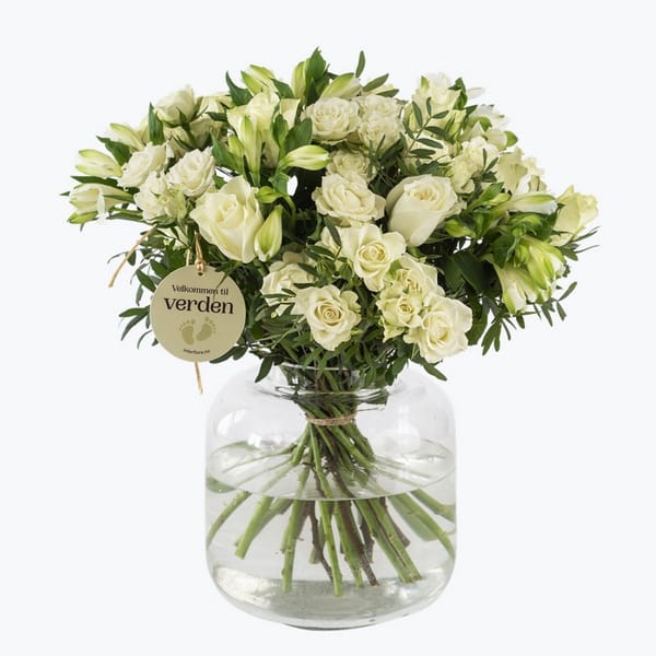 Classic Newborn Prince Bouquet w babybirth tag 242677