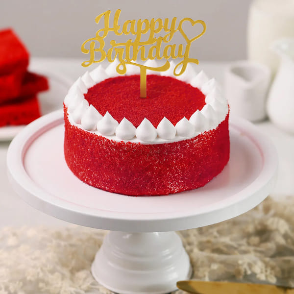 Classic Red Velvet Birthday Cake