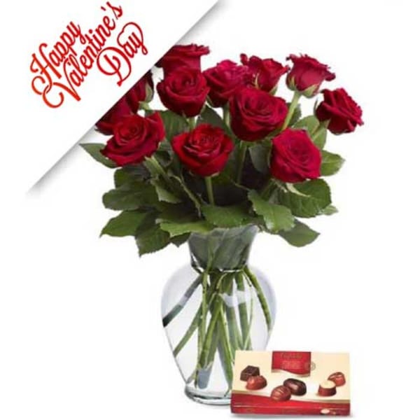 Classic Roses and Chocolates Combo