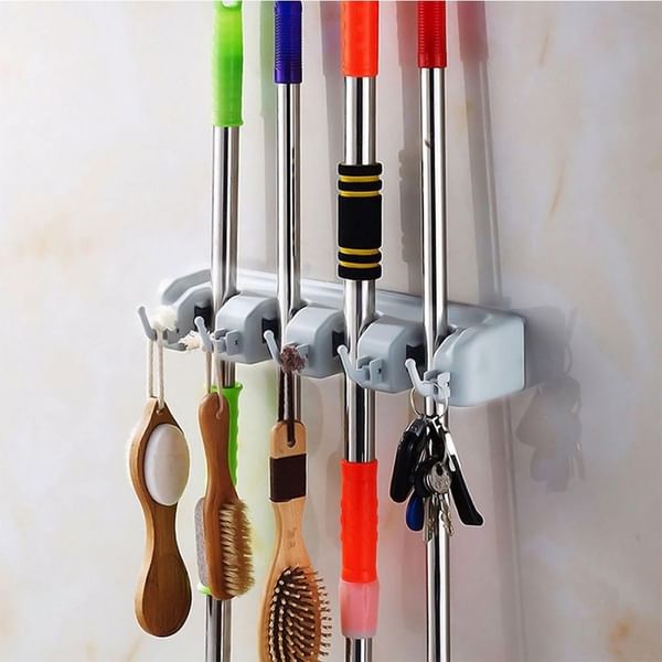 Cleaning Brush Holder - Hooks - Single Piece