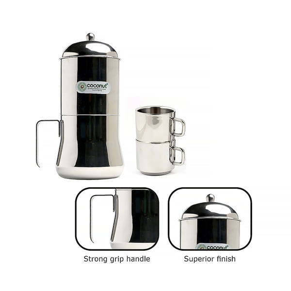 Coffee filter with 2 Mugs