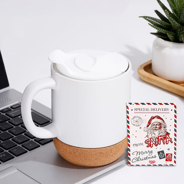 Coffee Lovers Cork Base Ceramic Mug Personalized