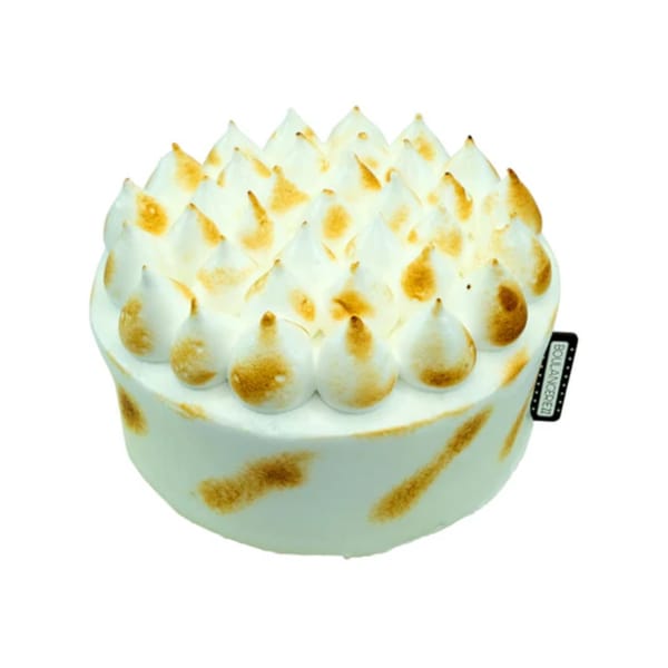 Coffee Mousse Cake with Marshmallow Icing and Graham Cracker Crust