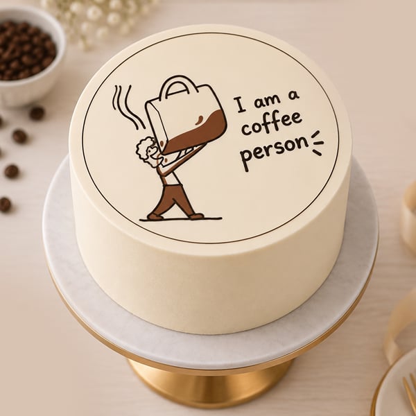 Coffee Person Bento Cake