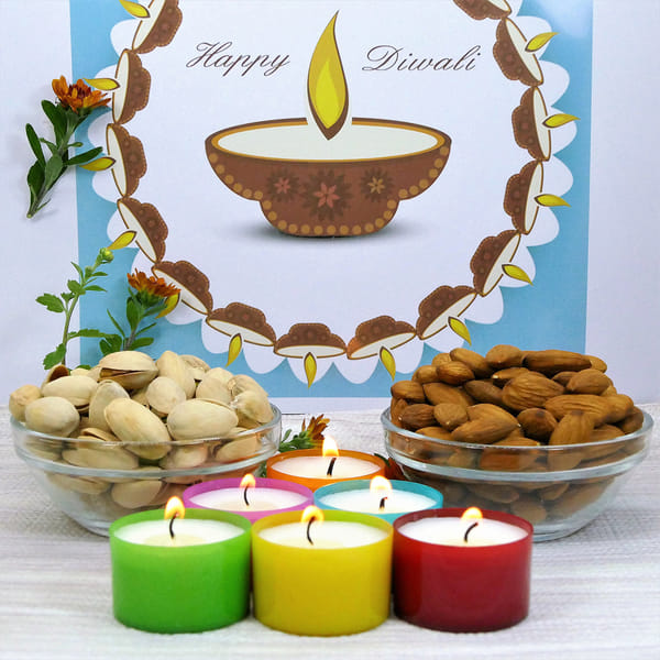 Colorful Diya Gift