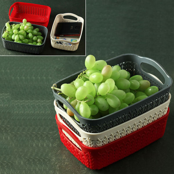 Colorful Multipurpose Basket Set of 3