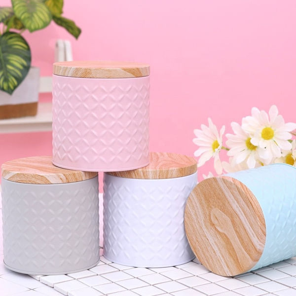 Container With Lid - Pastel - Single Piece