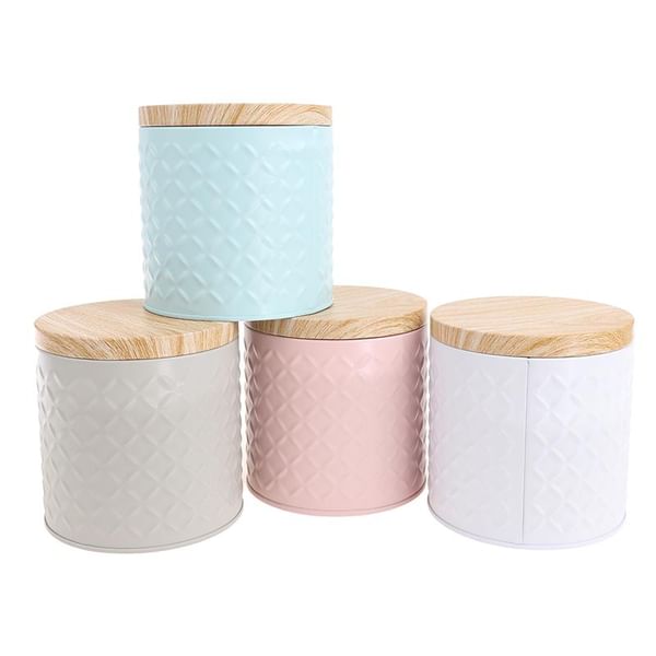 Container With Lid - Pastel - Single Piece