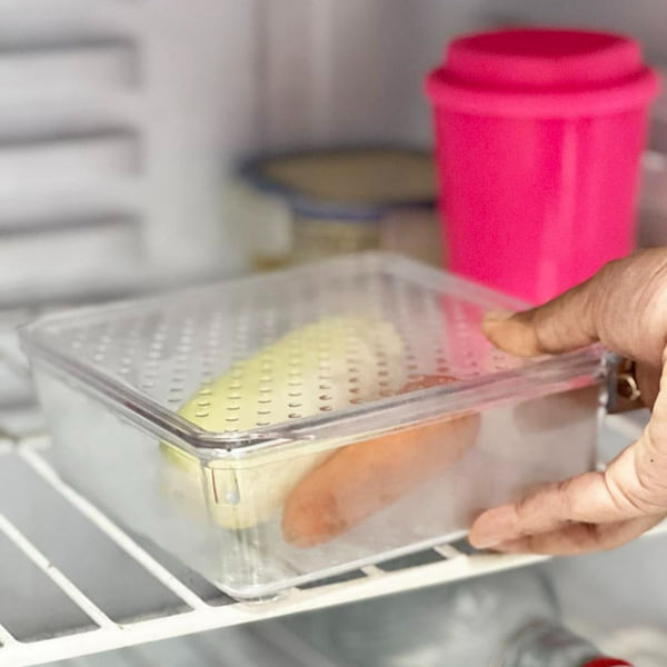 Container With Lid - Transparent - Single Piece