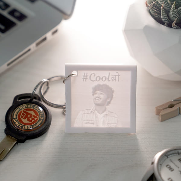 Cool Bro - Personalized 3D Shadow Keychain