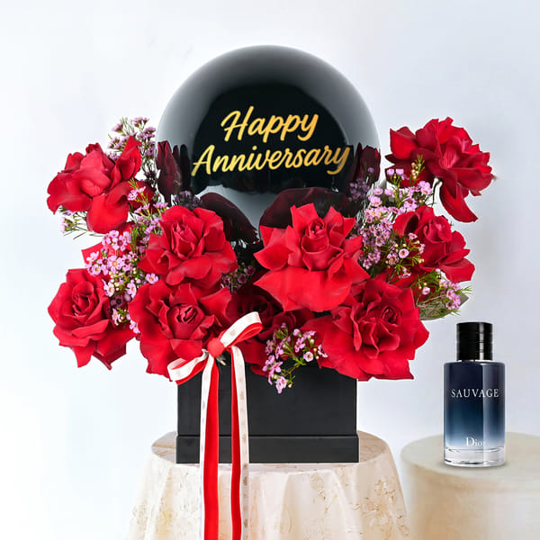Crimson Promise Anniversary Arrangement