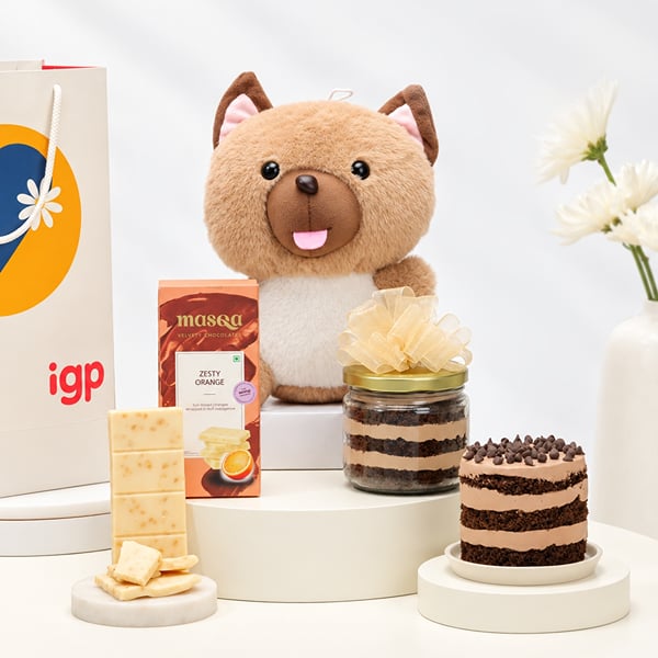 Cuddles and Sweets Gift Combo