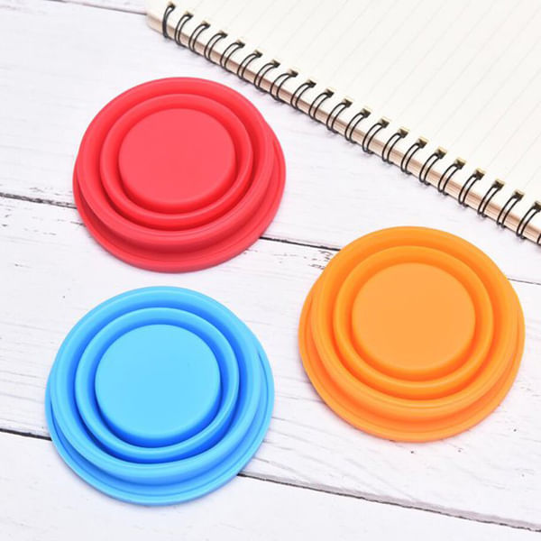 Cup With Lid - Collapsible - Single Piece