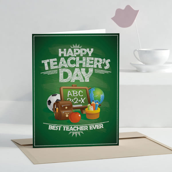 Customized Teachers' Day Greeting Card