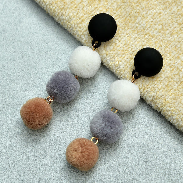 Cute and Classy Pom Pom Earrings