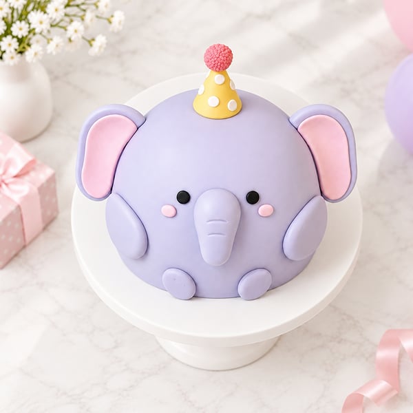 Cute Elephant Cake