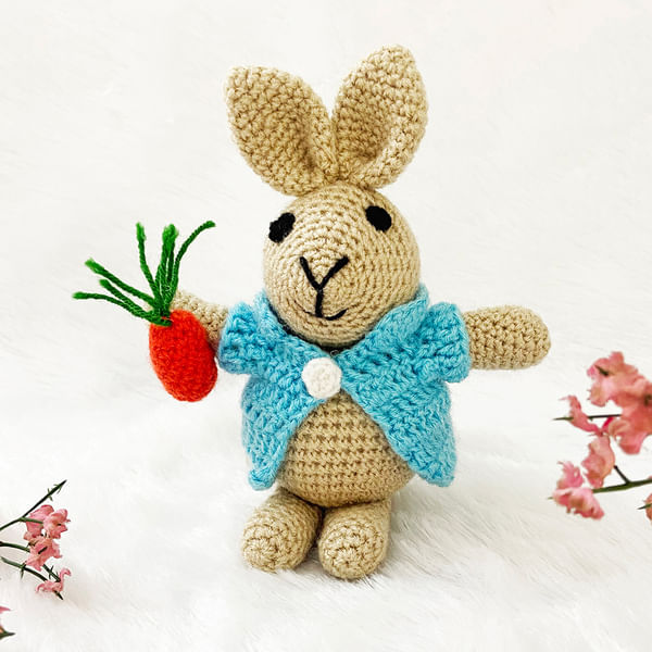 Cute Handcrafted Crochet Bunny - Single Piece
