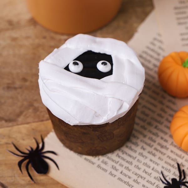 Cute Mummy Halloween Cupcakes - Set Of 2