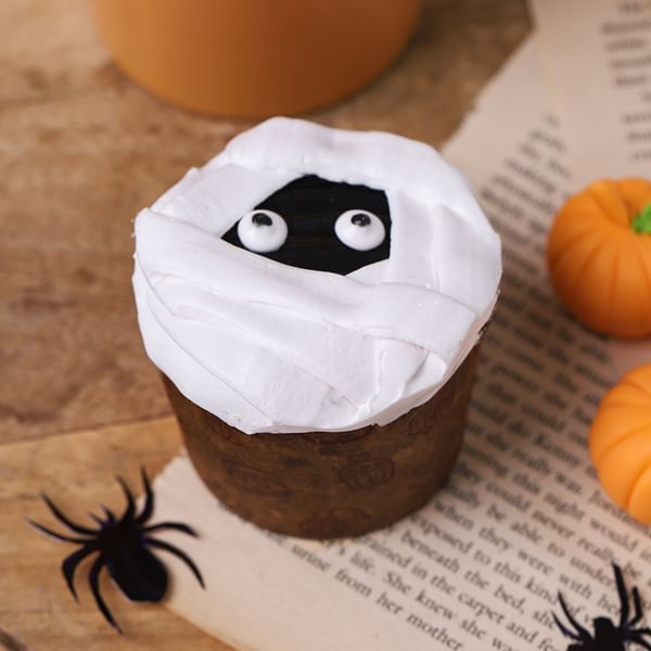 Cute Mummy Halloween Cupcakes - Set Of 2