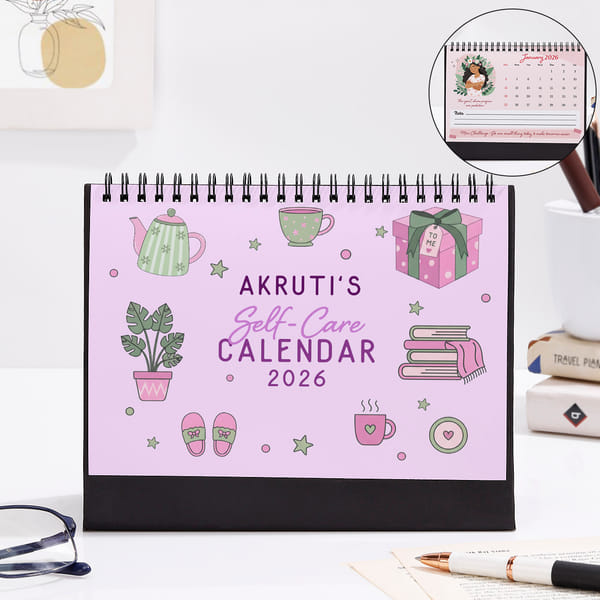 Daily Affirmations Personalized 2026 Calendar For Her