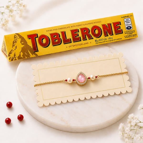 Dazzling Rakhi and Toblerone Combo