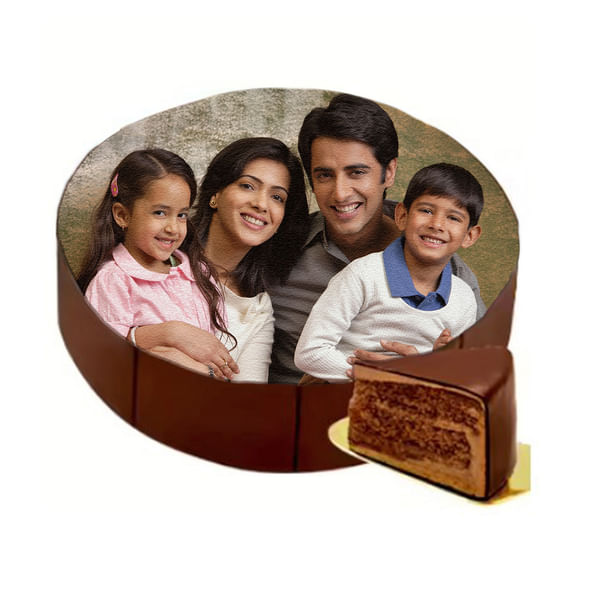 Delectable Chocolate Photo Cake