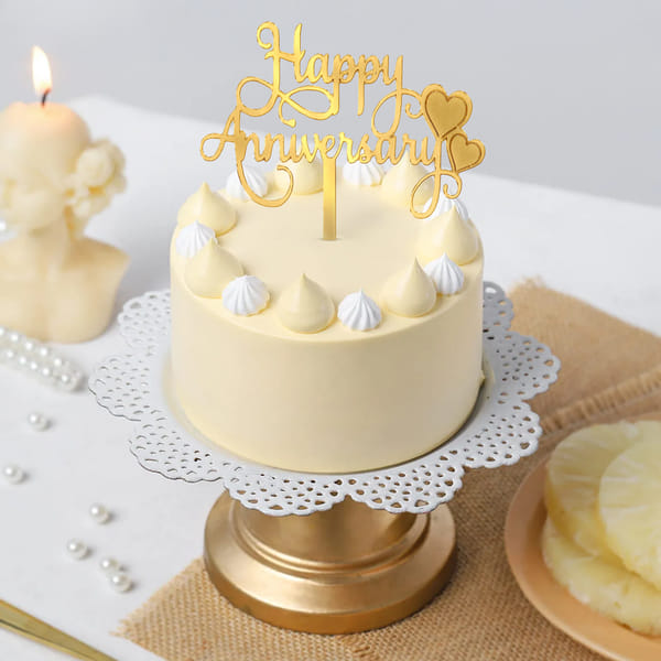 Delicious Pineapple Anniversary Cake