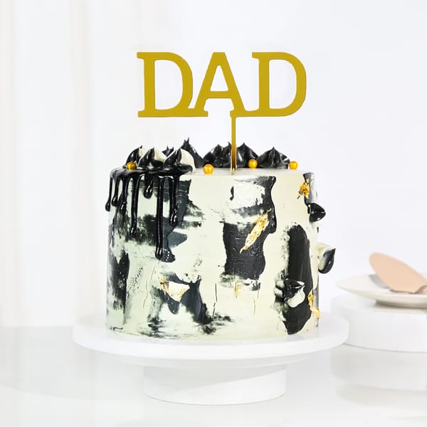Delicious Semi-Fondant Cake For Dad (1 Kg)