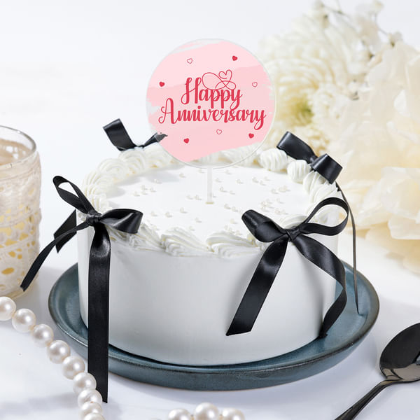 Delicious White Cream Birthday Cake