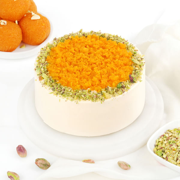 Delish Motichoor Ladoo Mini Cake