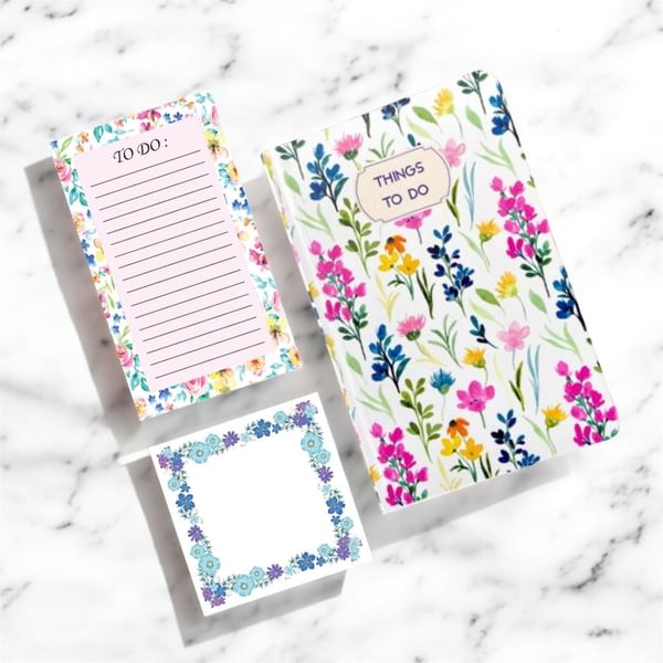 Desk Essentials Floral Stationery Set