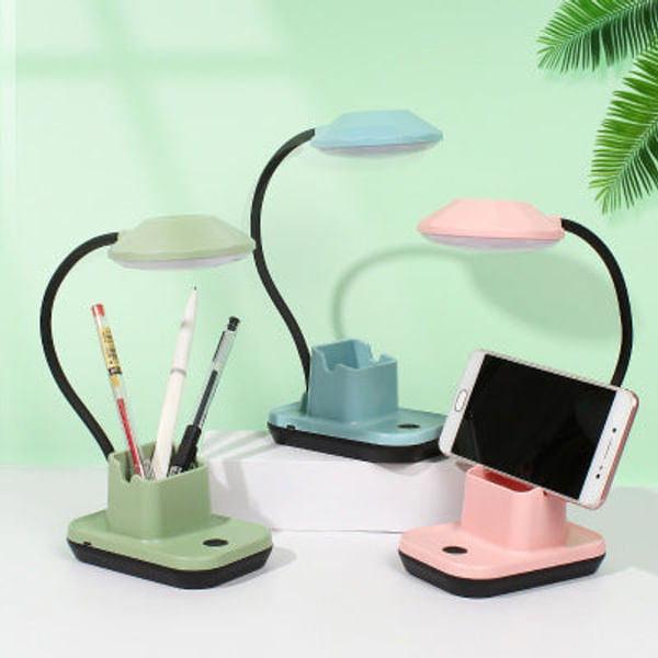 Desk Lamp And Organizer - Adjustable - Single Piece