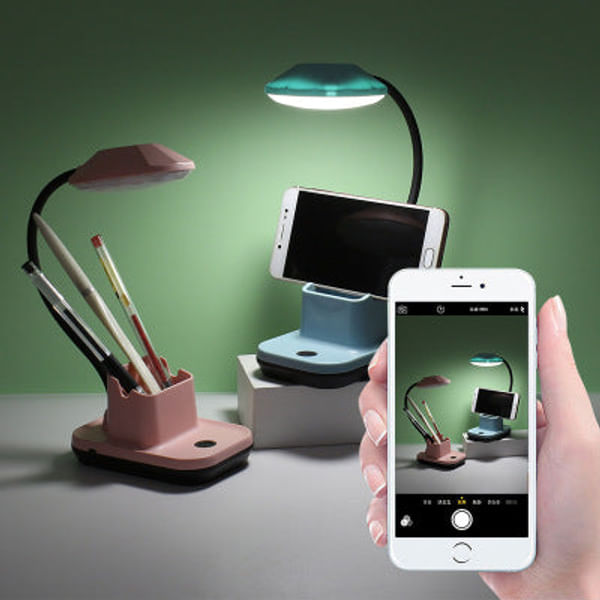 Desk Lamp And Organizer - Adjustable - Single Piece