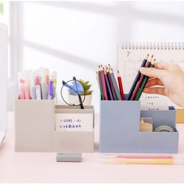 Desk Organizer 3 Compartments Pastel Single Piece