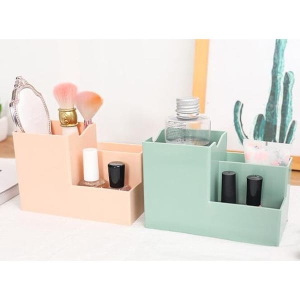 Desk Organizer 3 Compartments Pastel Single Piece