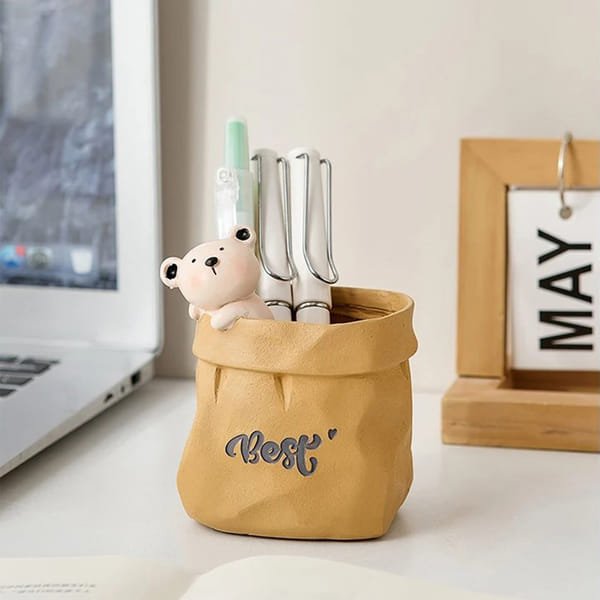Desk Pen Stand - Teddy - Single Piece