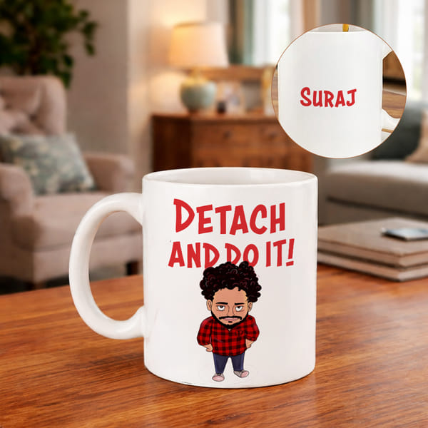 Detach and Do It Personalized Ceramic Mug