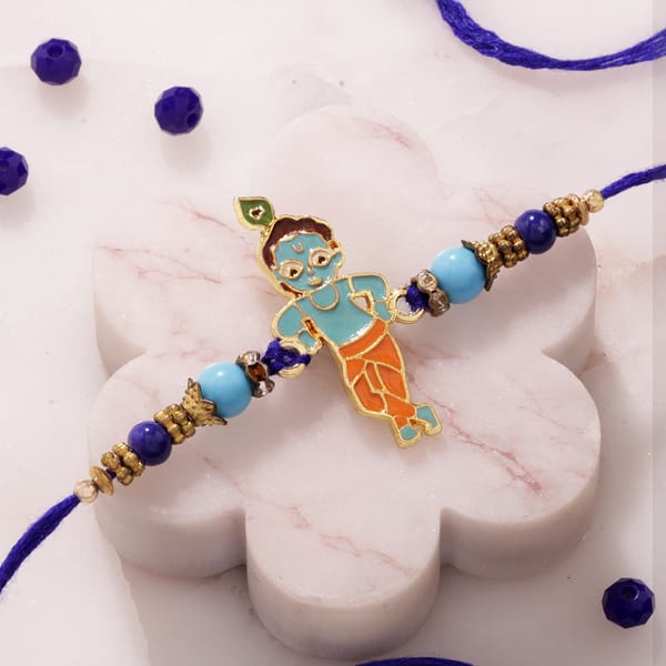 Divine Bal Krishna Enamel Rakhi